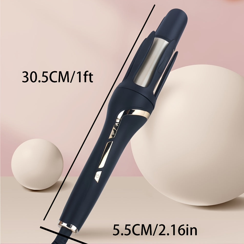 Dual-Mode Automatic Hair Curler & Straightener - 32mm Barrel for Long-Lasting Curls & Waves, Ergonomic Grip, Unisex Styler for All Hair Types, 110V Plug-In Operation, Hair Curling Tools