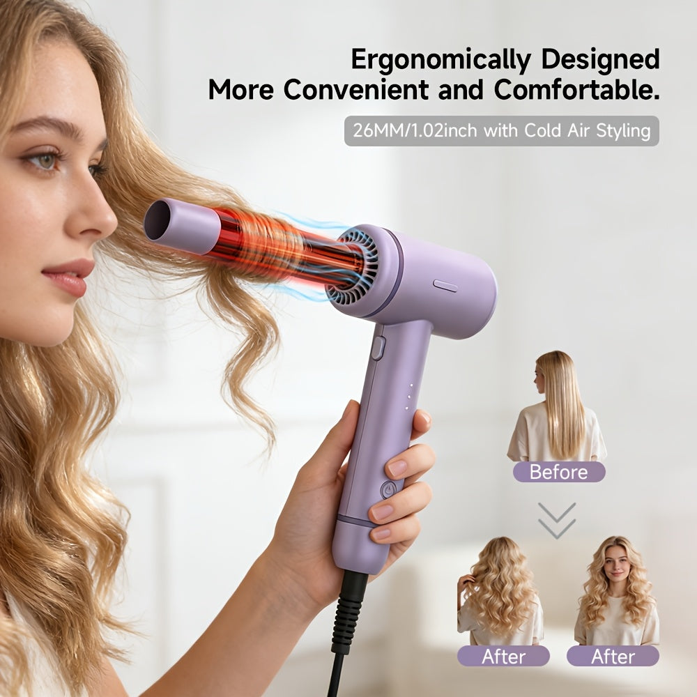Cold Air Hair Curling Wand | For Voluminous, Shiny & Long-Lasting Curls, Ergonomic & Comfortable Design, Operates on 110V-240V Plug Power
