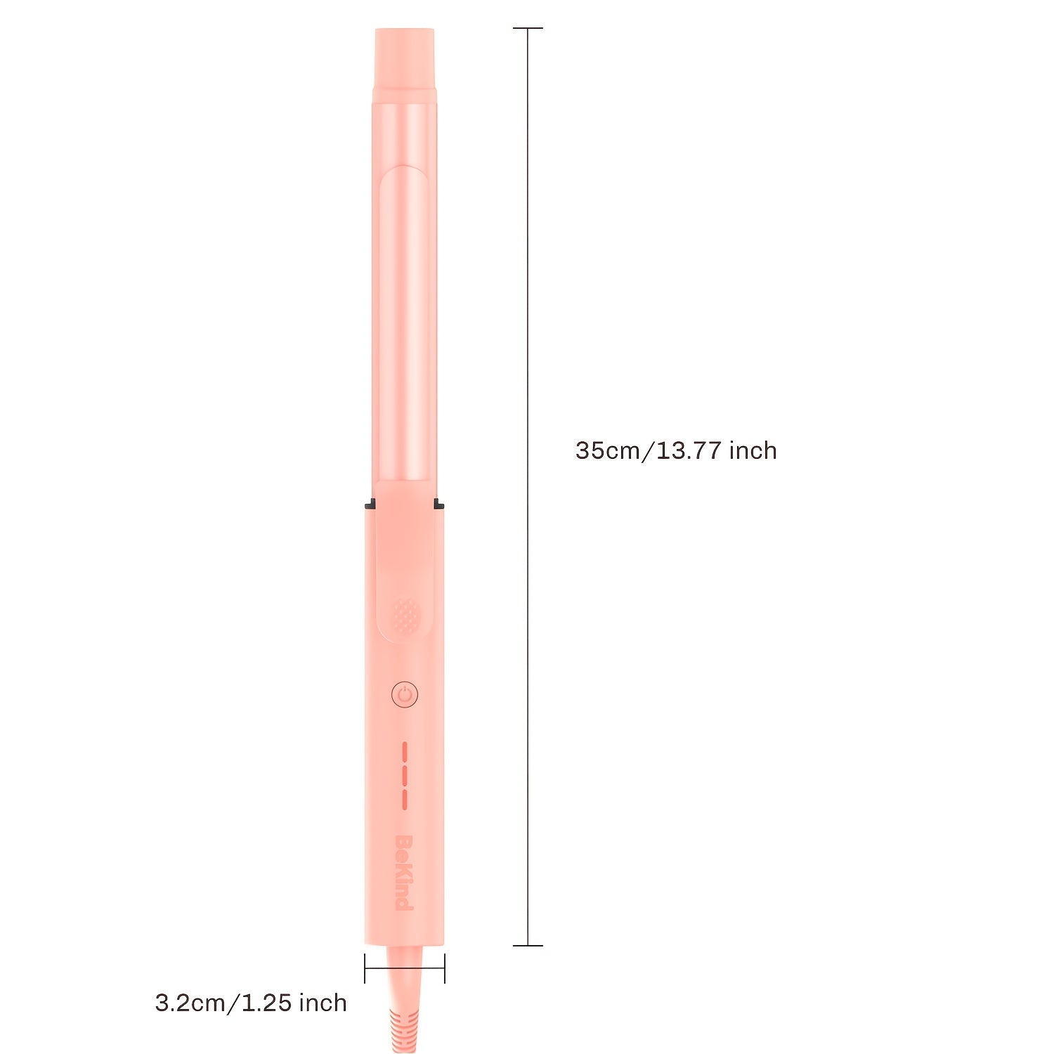 Curliq PTC Ceramic 1 Inch Curling Iron by Bekind, for long Barrel Curling Wand for Long Hair with a Temperature Up to 430°F, Dual Voltage Hair Curler for Women, Hair Styling Equipment