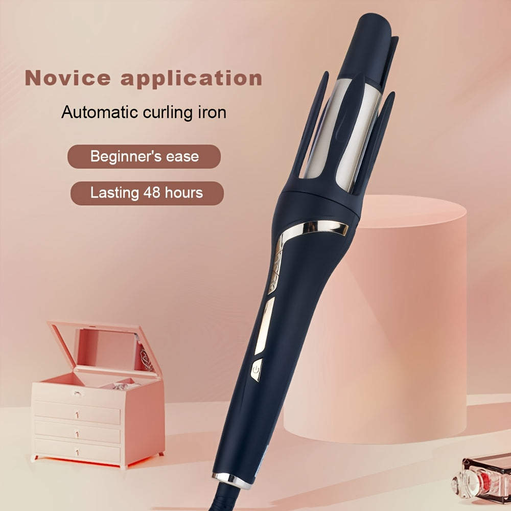 Dual-Mode Automatic Hair Curler & Straightener - 32mm Barrel for Long-Lasting Curls & Waves, Ergonomic Grip, Unisex Styler for All Hair Types, 110V Plug-In Operation, Hair Curling Tools