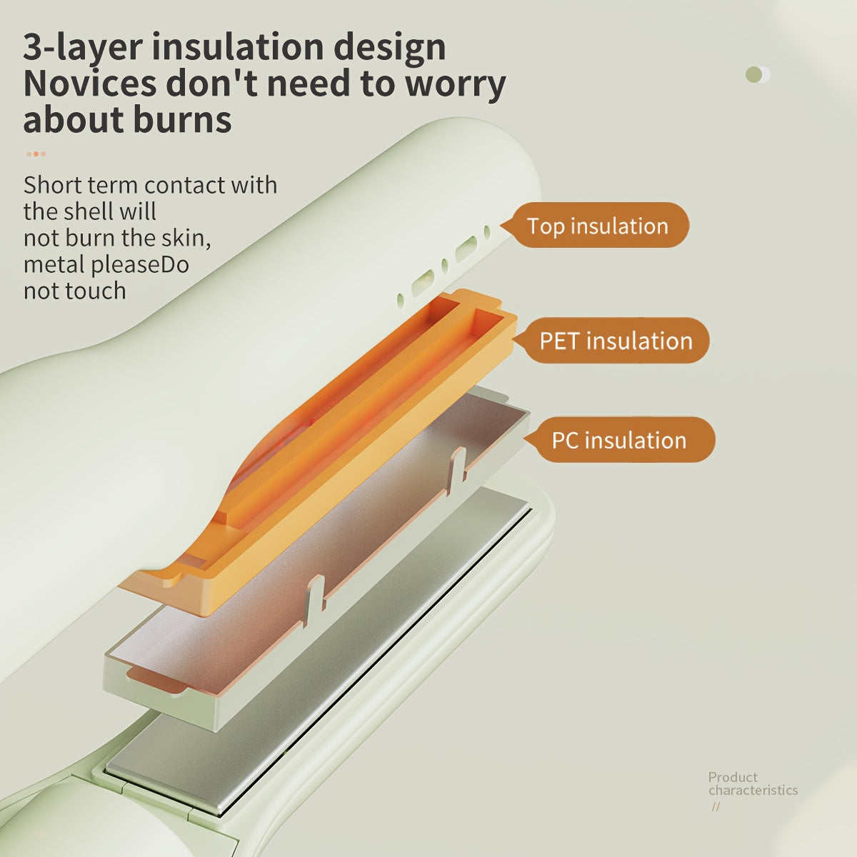 Eavalcro 2-In-1 Cordless Hair Straightener And Curler, Compact Hair Straightener with 3 Heat Settings, Heats Up in 60 Seconds, Portable Travel Flat Iron, Ionic Technology for Smooth, Frizz-Free Hair