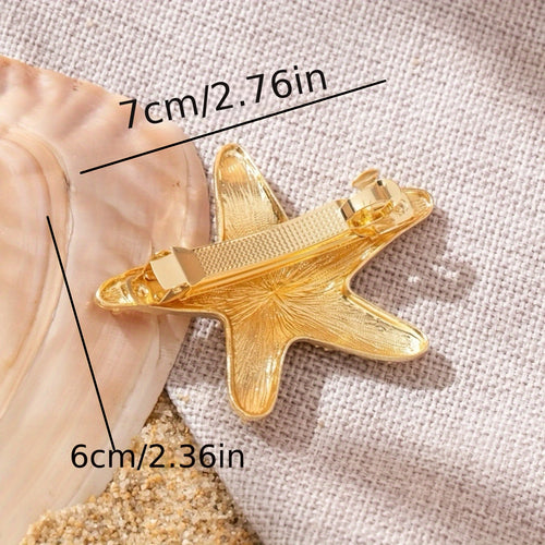 1pc New Delicate Spring Hair Clips with Butterfly Starfish Bow Decoration, Vintage Hair Clips, Cute Hair Clips Hair Accessories For Valentine'S Day New Year'S Party Accessories