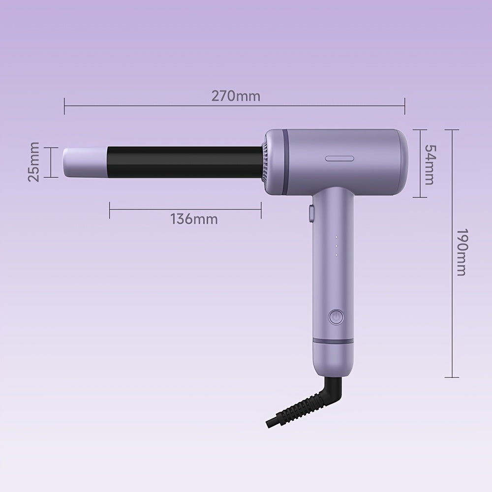 Cold Air Hair Curling Wand | For Voluminous, Shiny & Long-Lasting Curls, Ergonomic & Comfortable Design, Operates on 110V-240V Plug Power