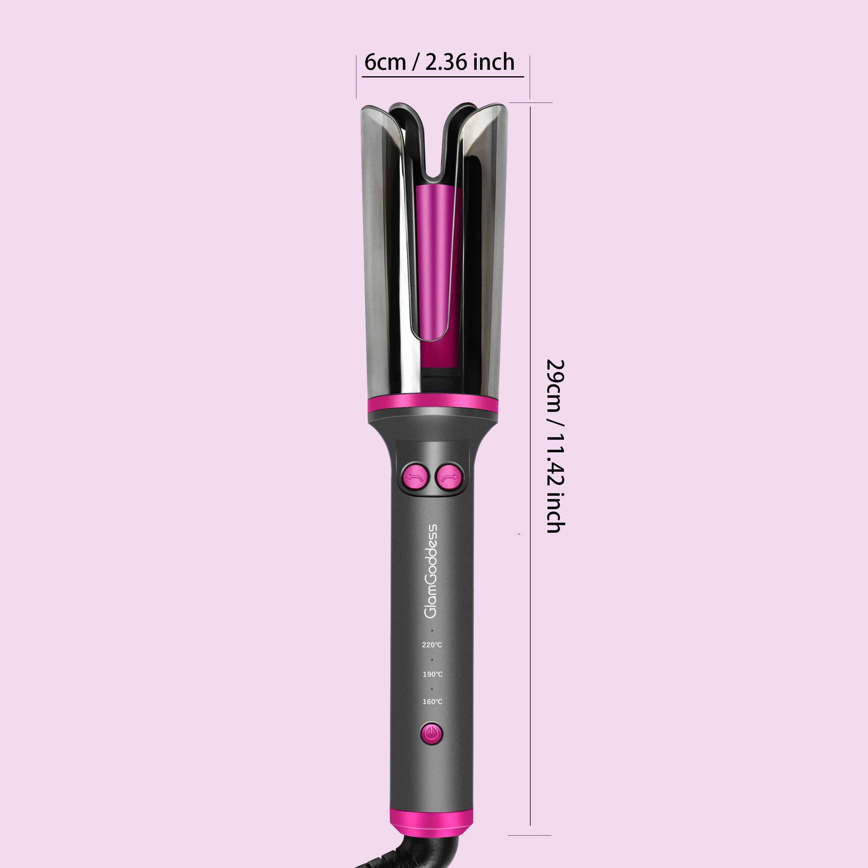 Automatic Curling Iron - 1 Piece Electric Rotating Hair Curler With Anti-Tangle & Anti-Scald Design, Portable Heated Hair Curling Roller For Women, Mother's Day, Birthday And Christmas Gifts