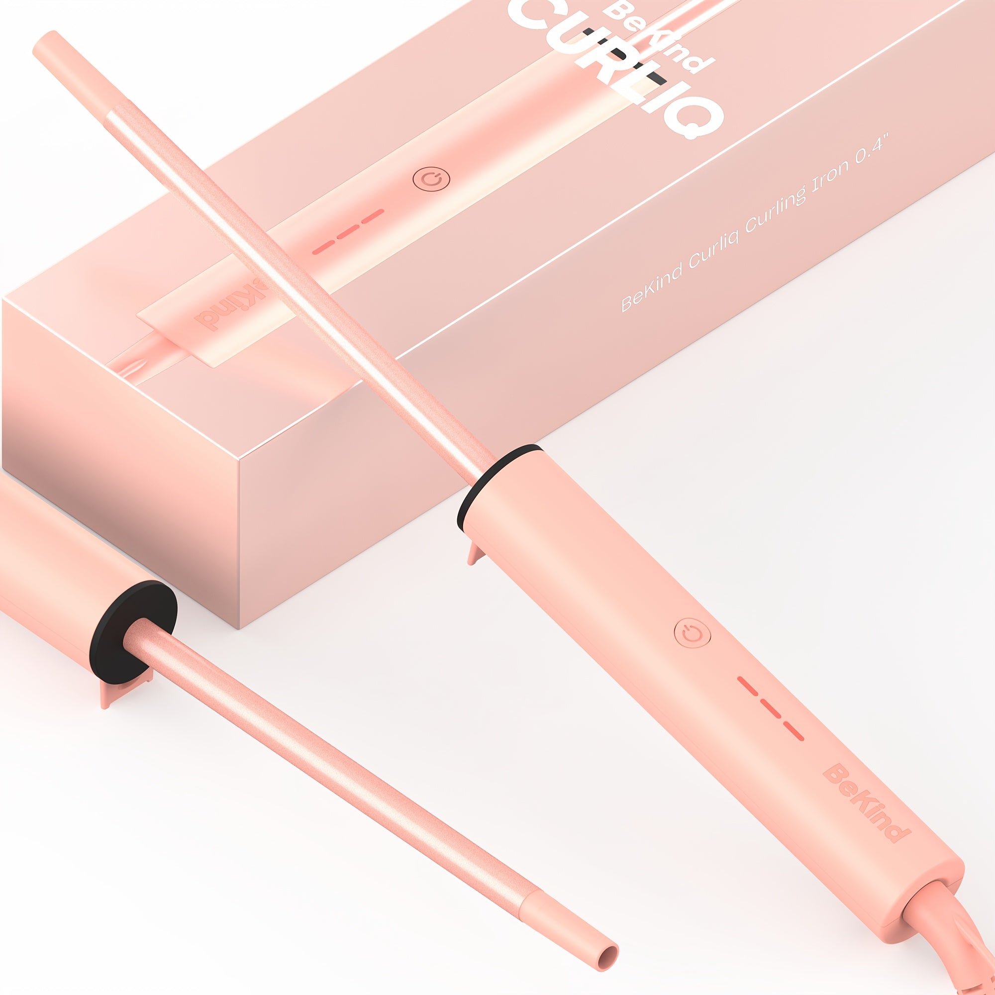 Curliq PTC Ceramic 1 Inch Curling Iron by Bekind, for long Barrel Curling Wand for Long Hair with a Temperature Up to 430°F, Dual Voltage Hair Curler for Women, Hair Styling Equipment