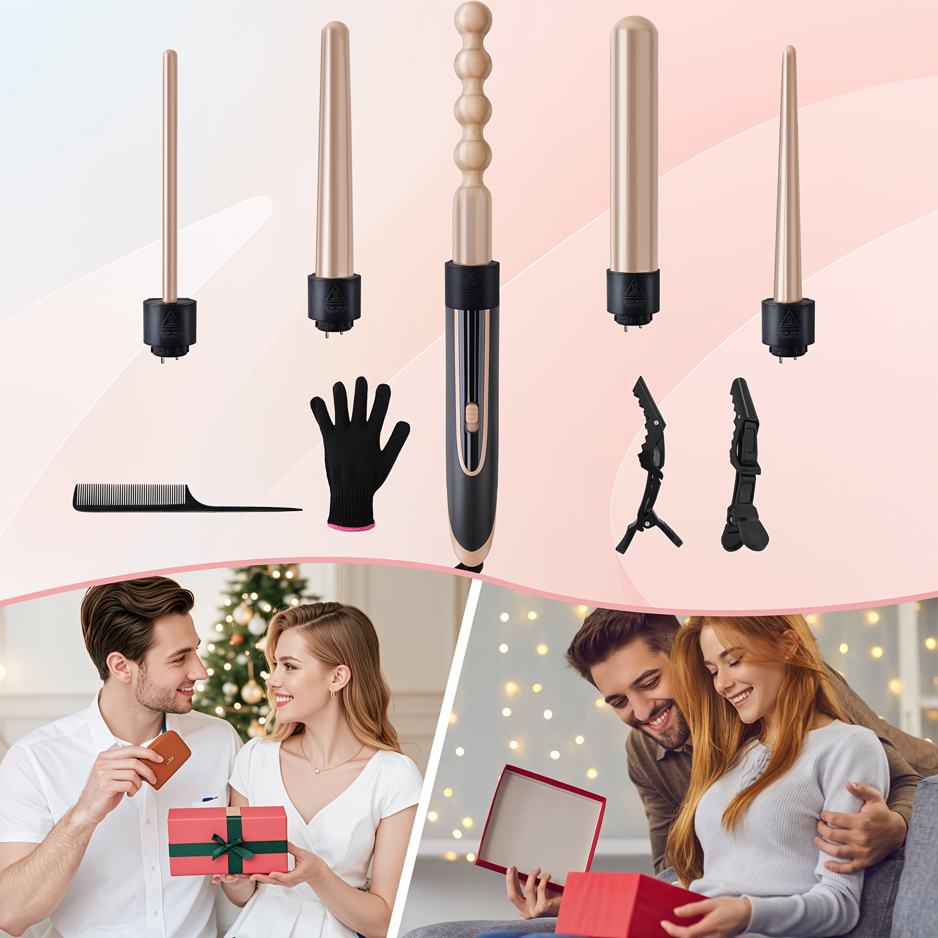Hair Curling Wand 5in 1 Hair Curlers Iron Set 0.4\