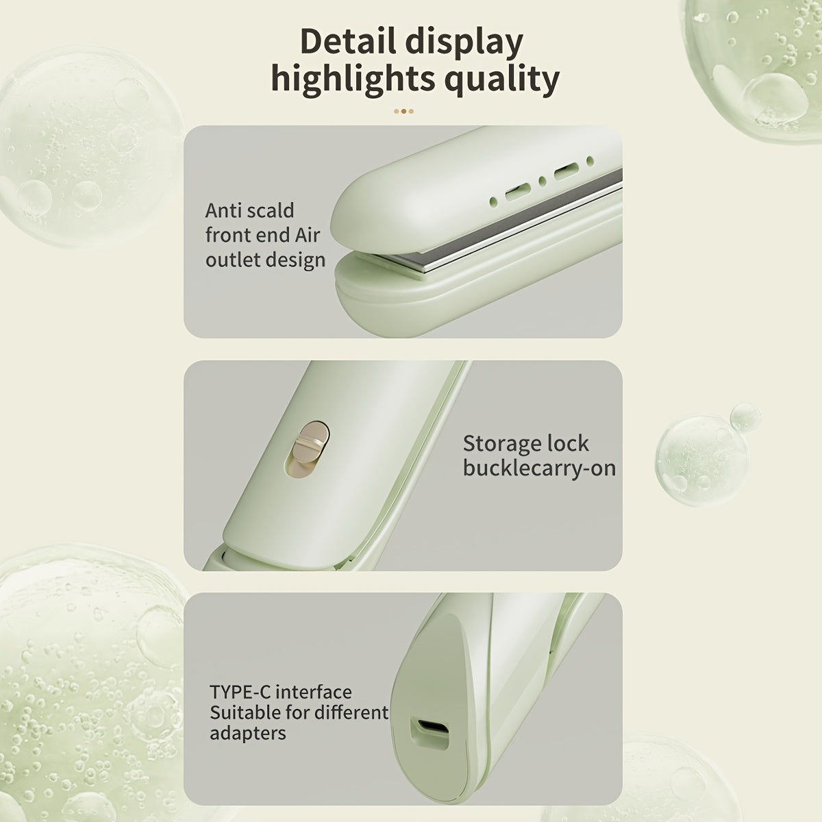 Eavalcro 2-In-1 Cordless Hair Straightener And Curler, Compact Hair Straightener with 3 Heat Settings, Heats Up in 60 Seconds, Portable Travel Flat Iron, Ionic Technology for Smooth, Frizz-Free Hair